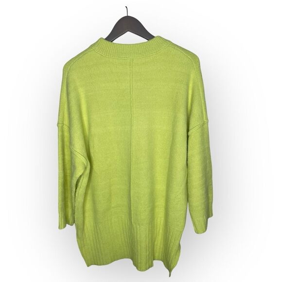 Free People Women’s Peaches High-Low Tunic Sweater Celery Green XS - Picture 10 of 13